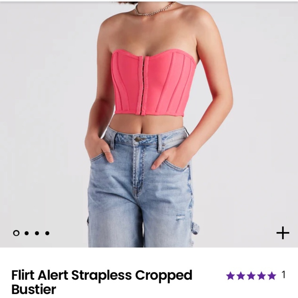 Cropped bustier
